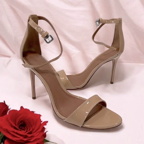 Rebecca Allen Women's The Two Strap Heeled Sandal Tan High Heel size 9.5 M - Picture 9 of 10
